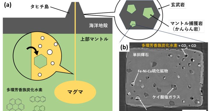 海洋下のマントルに由来する岩石中に有機物を発見 ―上部マントル中での生物が関与しない有機物合成の証拠―